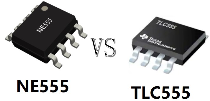The difference between NE555 vs TLC555